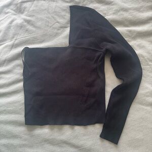 Abercrombie & Fitch Black Ribbed Top